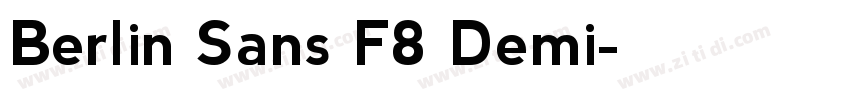 Berlin Sans F8 Demi字体转换